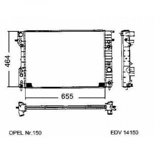 Radiateur Refroidissement Du Moteur 653 X 460 De 1994 À 1999 - Pièces auto Maroc