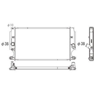 Radiateur Refroidissement Du Moteur 665 X 375 X 27 - Pièces auto Maroc