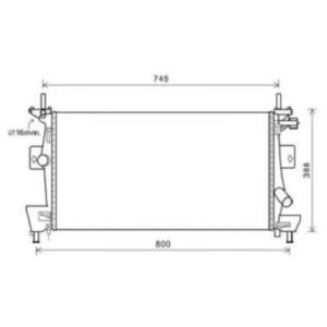 Radiateur Refroidissement Du Moteur 670 X 370 X 16 - Pièces auto Maroc
