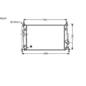 Radiateur Refroidissement Du Moteur 670 X 370 X 16 De 2009 Jusqu'à la phase suivante - Pièces auto Maroc