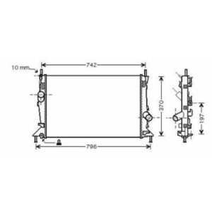 Radiateur Refroidissement Du Moteur 670 X 372 X 14 - Pièces auto Maroc