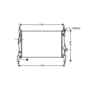 Radiateur Refroidissement Du Moteur 670 X 380 X 26 Pour Boite Manuel De 2006 À 2013 - Pièces auto Maroc
