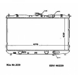 Radiateur Refroidissement Du Moteur 670 X 430 De 2002 À 2006 - Pièces auto Maroc