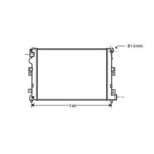 Radiateur Refroidissement Du Moteur 670 X 446 De 1999 À 2006 - Pièces auto Maroc
