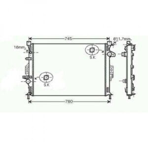 Radiateur, Refroidissement Du Moteur 670 X 470 X 27 Pour Boite Auto De 2007 Jusqu'à la phase suivante - Pièces auto Maroc