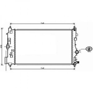 Radiateur Refroidissement Du Moteur 680 X 395 X 28 De 2009 Jusqu'à la phase suivante - Pièces auto Maroc