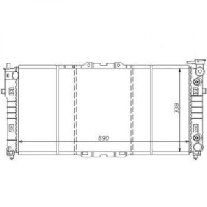 Radiateur Refroidissement Du Moteur 690 X 338 Boite Auto De 1992 À 1997 - Pièces auto Maroc