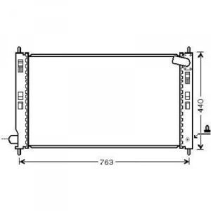 Radiateur Refroidissement Du Moteur 698 X 404 X 25 - Pièces auto Maroc