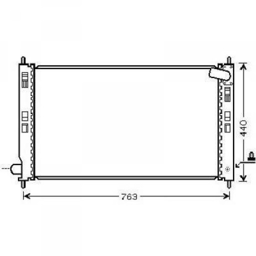 Radiateur Refroidissement Du Moteur 698 X 404 X 25 - Pièces auto Maroc
