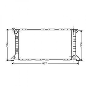 Radiateur Refroidissement Du Moteur 700 X 360 Pour Boite Manuelle De 1994 À 1999 - Pièces auto Maroc