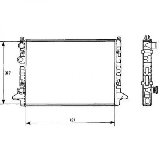 Radiateur Refroidissement Du Moteur 720 X 377 De 1993 À 1997 - Pièces auto Maroc