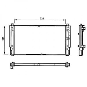 Radiateur Refroidissement Du Moteur 720 X 414 De 1996 À 2003 - Pièces auto Maroc