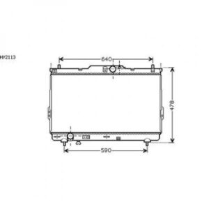 Radiateur Refroidissement Du Moteur 725 X 390 X 26 De 2003. À 2003 - Pièces auto Maroc