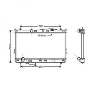 Radiateur Refroidissement Du Moteur 725 X 400 De 2000 À 2004 - Pièces auto Maroc