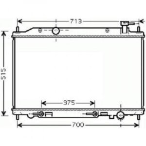 Radiateur, Refroidissement Du Moteur 728 X 449 De 2003 À 2007 - Pièces auto Maroc