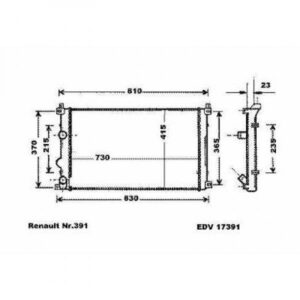 Radiateur, Refroidissement Du Moteur 730 X 415 Pour Boite Manuelle De 2004 Jusqu'à la phase suivante - Pièces auto Maroc