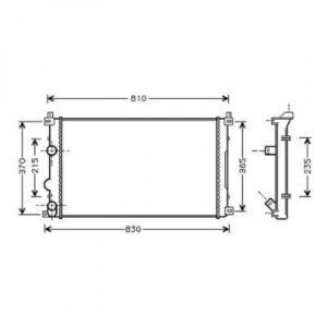 Radiateur Refroidissement Du Moteur 730 X 415 X 34 [Mm] De 2003 Jusqu'à la phase suivante - Pièces auto Maroc