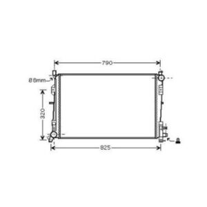 Radiateur Refroidissement Du Moteur 735 X 400 X 27 - Pièces auto Maroc