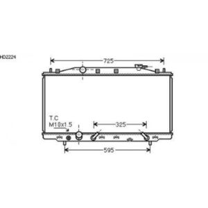 Radiateur Refroidissement Du Moteur 765 X 400 De 2008 Jusqu'à la phase suivante - Pièces auto Maroc