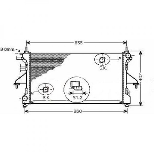 Radiateur Refroidissement Du Moteur 778 X 375 X 40 Pour Boite Manuel De 2006 Jusqu'à la phase suivante - Pièces auto Maroc