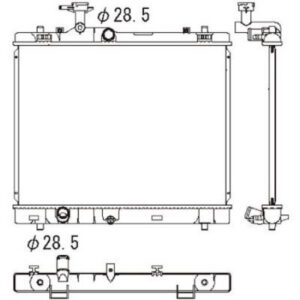 Radiateur Refroidissement Du Moteur Aluminium Ø Admission [Mm]: 29,0 Ø Sortie [Mm]: 29,0 Suzuki Swift 2010 à 2013 - Pièces auto Maroc