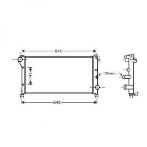 Radiateur Refroidissement Du Moteur Avec Climatisation De 2003 Jusqu'à la phase suivante - Pièces auto Maroc