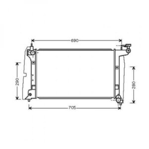Radiateur Refroidissement Du Moteur Boite Manuelle De 2001 À 2004 - Pièces auto Maroc