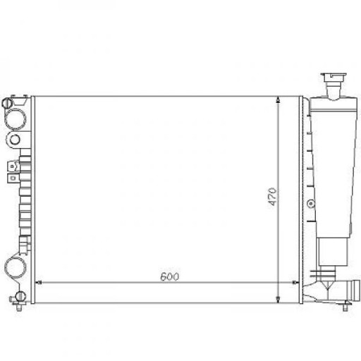 Radiateur Refroidissement Du Moteur Boite Manuelle Pour Modèles Sans Clim De 1994 Jusqu'à la phase suivante - Pièces auto Maroc