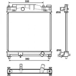 Radiateur Refroidissement Du Moteur Qualité: Denso De 2008 Jusqu'à la phase suivante - Pièces auto Maroc