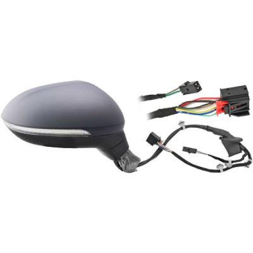 Rétroviseur Droit Avec Feu De Clignotant (Led) Pour Alerte Franchissement De Ligne Volkswagen Passat Lim./Kombi 2015 à 2019 - Pièces auto Maroc