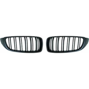 Set Calandres Droite Et Gauche Noir Mat Look M4 Bmw Série 4 (F32, F33, F82, F83) De 2013 Jusqu'à la phase suivante - Pièces auto Maroc