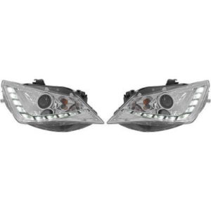 Set De Deux Phares Principaux Chrome Limpide Seat IbizÀ 2005 De 2012 À 2015 - Pièces auto Maroc