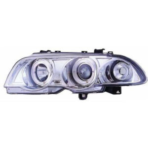 Set De Deux Phares Principaux Complément : Avec Commande Pour Correcteur De Site Projecteur Chrome Bmw Série 3 (E46) De 1998 À 2001 - Pièces auto Maroc