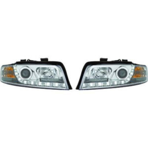 Set De Deux Phares Principaux H1/H1 Avec Correcteur Audi A4 De 2000 À 2004 - Pièces auto Maroc