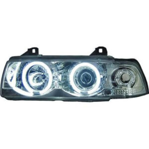 Set De Deux Phares Principaux H1/H1 Chrome Bmw Série 3 (E36) De 1992 À 1998 - Pièces auto Maroc