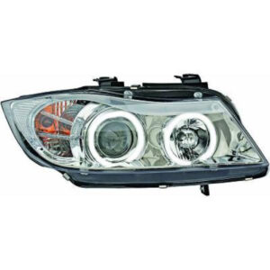 Set De Deux Phares Principaux H1/H1 Chrome Bmw Série 3 (E90, E91) De 2005 À 2008 - Pièces auto Maroc
