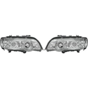 Set De Deux Phares Principaux H1/H1 Chrome Bmw X5 (E53) De 1999 À 2003 - Pièces auto Maroc