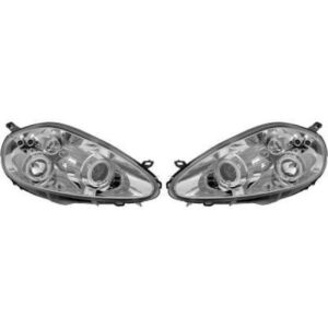 Set De Deux Phares Principaux H1/H1 Chrome Fiat Grande Punto (199) De 2005 À 2008 - Pièces auto Maroc