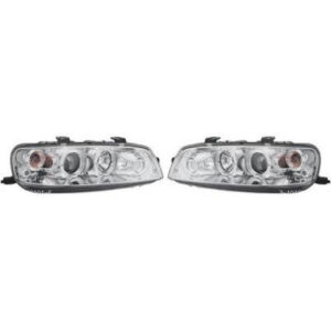 Set De Deux Phares Principaux H1/H1 Chrome Fiat Punto (188) De 1999 À 2003 - Pièces auto Maroc