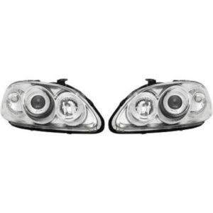 Set De Deux Phares Principaux H1/H1 Chrome Honda Civic 6 (Ej, Ek) De 1996 À 1999 - Pièces auto Maroc