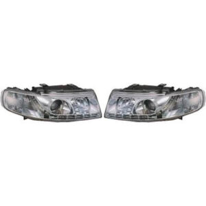 Set De Deux Phares Principaux H1/H1 Chrome Seat Leon 1 De 1999 À 2004 - Pièces auto Maroc