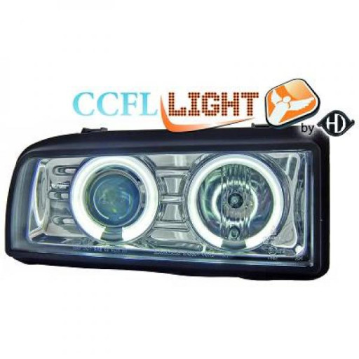 Set De Deux Phares Principaux H1/H1 Chrome Volkswagen Corrado De 1988 À 1995 - Pièces auto Maroc