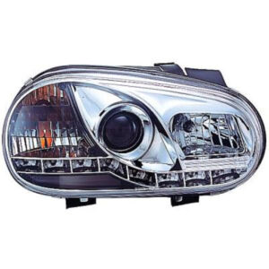 Set De Deux Phares Principaux H1/H1 Chrome Volkswagen Golf 4 De 1997 À 2003 - Pièces auto Maroc