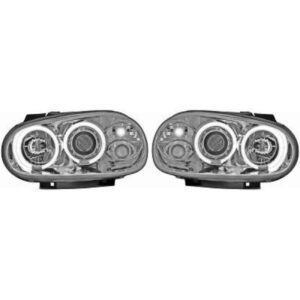 Set De Deux Phares Principaux H1/H1 Chrome Volkswagen Golf 4 De 1998 À 2002 - Pièces auto Maroc