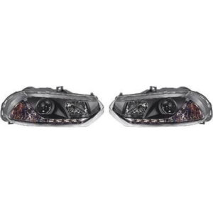 Set De Deux Phares Principaux H1/H1 Noir Alfa Romeo 156 (932) De 1997 À 2003 - Pièces auto Maroc