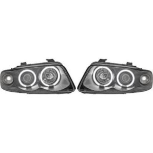 Set De Deux Phares Principaux H1/H1 Noir Audi A4 De 1995 À 1998 - Pièces auto Maroc