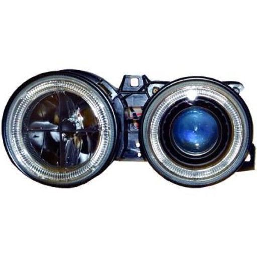 Set De Deux Phares Principaux H1/H1 Noir Bmw Série 3 (E30) De 1982 À 2004 - Pièces auto Maroc