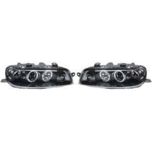 Set De Deux Phares Principaux H1/H1 Noir Fiat Punto (188) De 1999 À 2003 - Pièces auto Maroc
