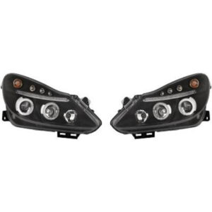 Set De Deux Phares Principaux H1/H1 Noir Opel Corsa D De 2006 À 2010 - Pièces auto Maroc