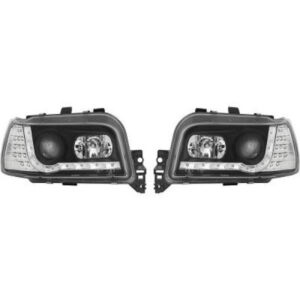 Set De Deux Phares Principaux H1/H1 Noir Renault Clio 1 De 1992 À 2007 - Pièces auto Maroc